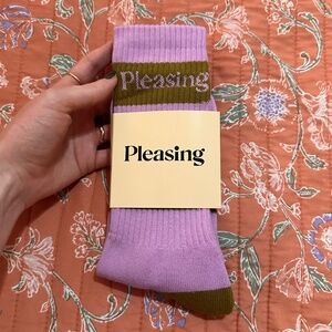 Pleasing striped socks!